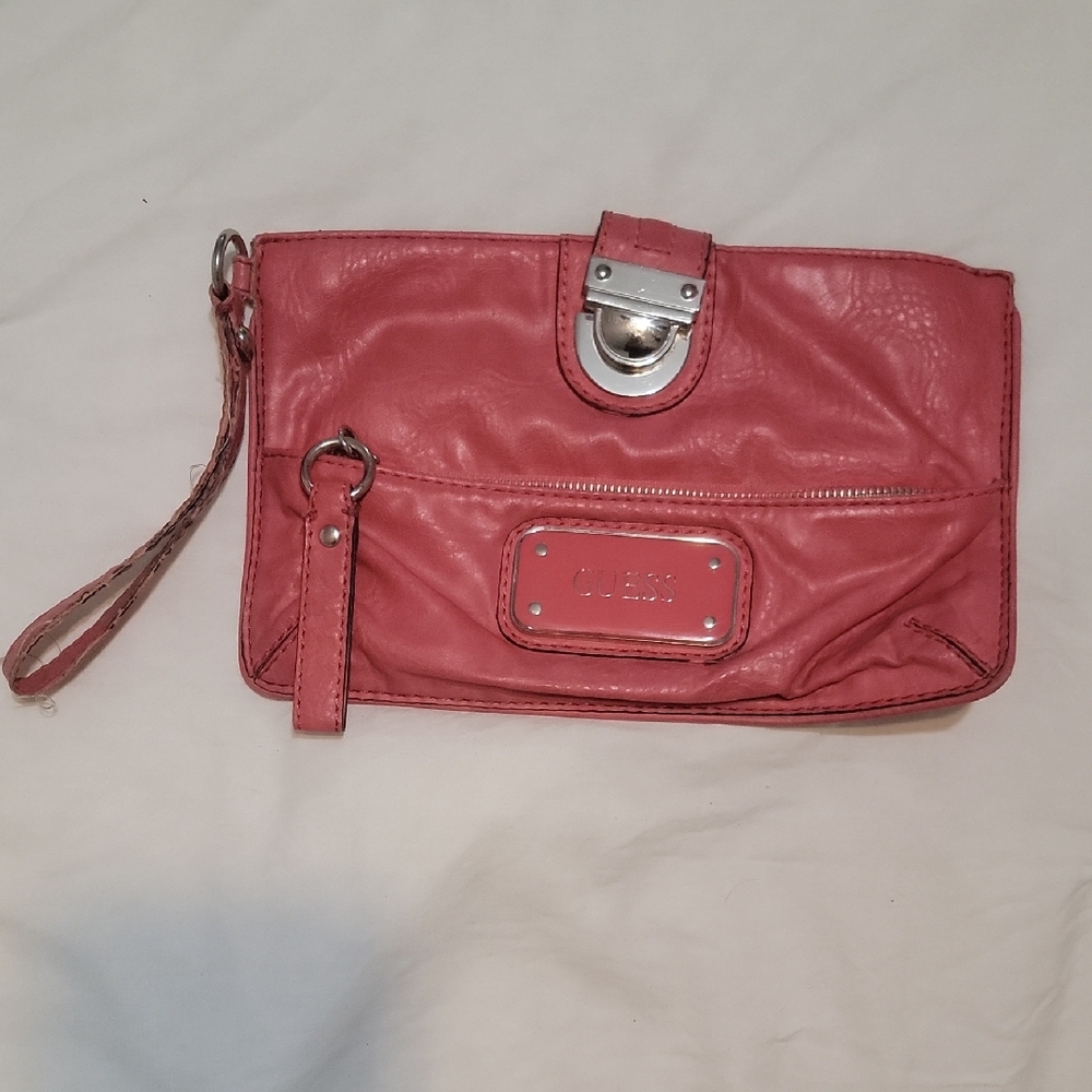 GUESS Coral Wristlet Clutch